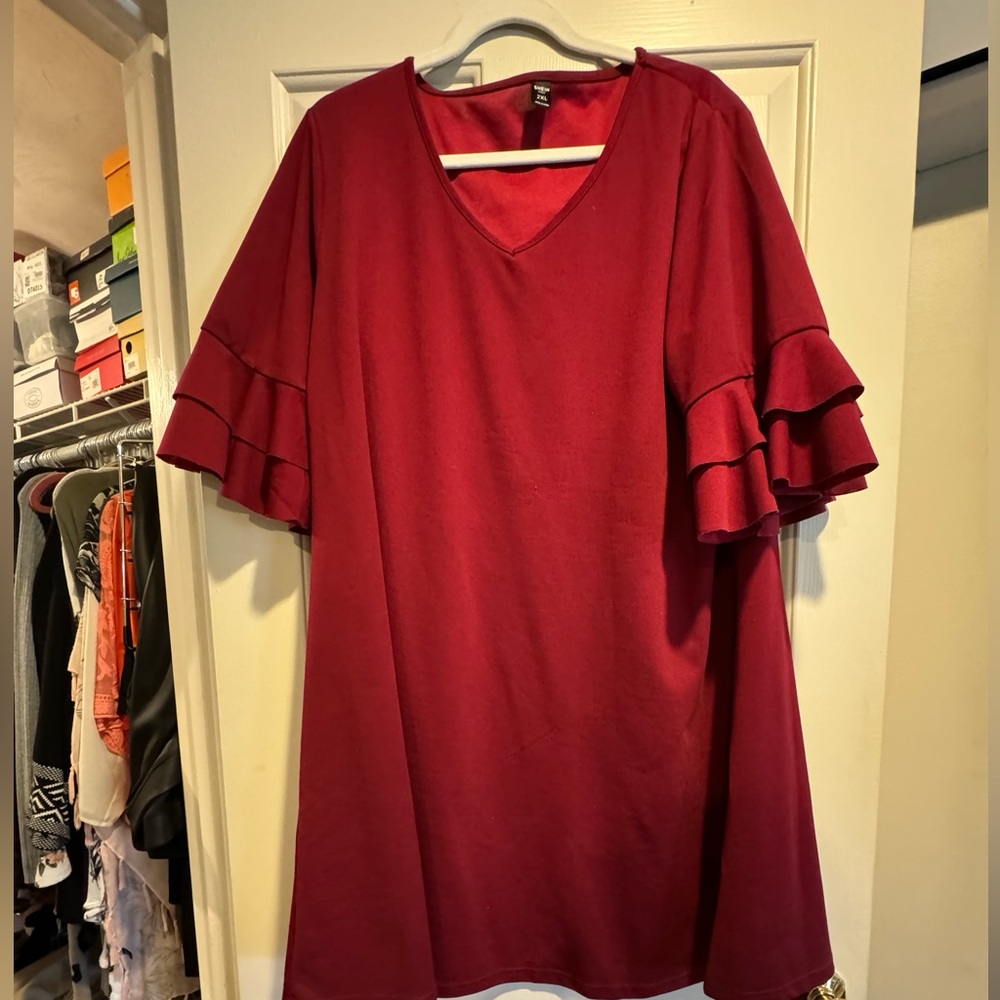 SHEIN 3/4 sleeve holiday dress
